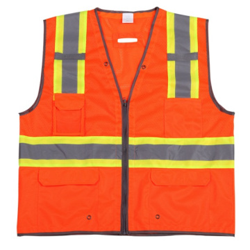 High Visibility Reflective Safety Vest with Warning Band (DFV1087)